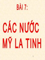 Các nước Mĩ La-tinh
