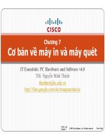 bài giảng tin học đại cương chương 7 cơ bản về máy in và máy quét ths nguyễn minh thành