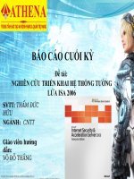 Báo cáo đề tài nghiên cứu và triển khai hệ thống ISA server 2006