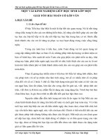 Một vài kinh nghiệm giúp học sinh lớp một giải tốt bài toán có lời văn