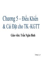 slike bài giảng trí tuế nhân tao đại học cần thơ chương 5. điều khiển và cài đặt tk-kgtt