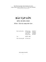 Đề tài cấu trúc swap trên unix