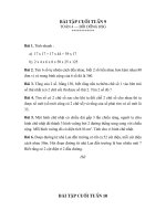 Bài tập cuối tuần Toan4(9-12)