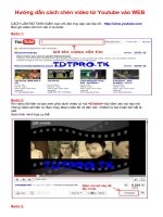 Hướnghg dẫn cách chèn video từ Youtube vào blog