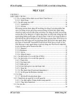 thiết kế cơ sở dữ liệu và website đặt vé hàng không