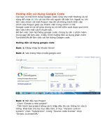 Hướng dẫn cài đặt và sử dụng google code tiện ích
