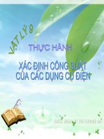 bài 15 thực hành về công suất điện và điện năng sử dụng - vật lý 9 - n.t.tuyên
