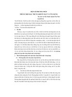 đề tài một số phương pháp trích chọn đặc trưng khuôn mặt và ứng dựng