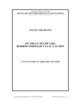 Kỹ thuật nén dữ liệu burrow wheeler và các cải tiến