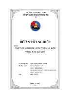 thiết kế website giới thiệu và bán vàng bạc đá quý