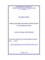 Thiết kế hệ thống đo thông số môi trường có tích hợp bản đồ số