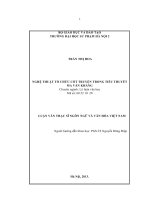 Nghệ thuật tổ chức cốt truyện trong tiểu thuyết Ma Văn Kháng