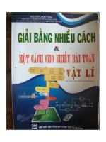 giải nhiều cách cho một bài toán và ngược lại