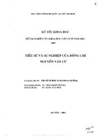 Tiểu sử và sự nghiệp của đồng chí Nguyễn Văn Cừ (toàn văn)