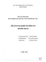 Tiểu sử và sự nghiệp của đồng chí Nguyễn Văn Cừ