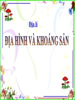 Bài 2: Địa hình và khoáng sản