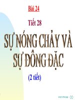 Sự  nóng chảy và sự đông đặc