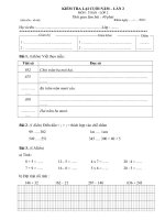 Đề thi lại sau hè - Toán 2.(lần2)