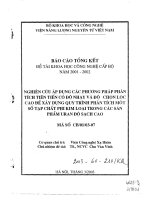 Nghiên cứu áp dụng các phương pháp phân tích tiên tiến có độ nhạy và độ chọn lọc cao để xây dựng quy trình phân tích một số tạp chất phi kim loại trong các sản phẩm Uran độ sạch cao