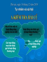 Làng quê và đo thị- TNXH