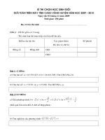 Đề thi Casio huyện DMC 2009-2010