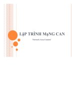 Bài giảng lập trình mạng CAN