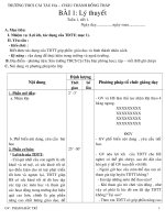 GIÁO ÁN TD 6 CẢ NĂM CHUẨN KTKN