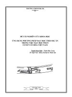 DẠY HỌC THEO DỰ ÁN