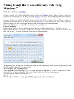 Những bí mật thú vị trong máy tính