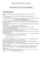 Các bài toán về tọa độ phẳng