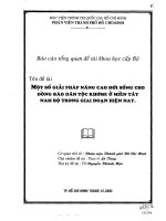Một số giải pháp nâng cao đời sống cho đồng bào dân tộc Khơ me ở miền Tây Nam Bộ trong giai đoạn hiện nay