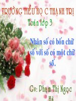 Nhân số bốn chữ số với một chữ số