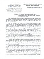 QĐ về miễn, giảm học phí, thu và SD học phí năm học 2011 - 2012