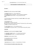 EQUIVALENTS- MODALS- AUX VERBS