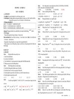 Kiến thức và bài tập chương điện li