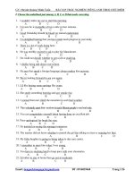 hơn 600 câu BTTN về Infinitives hoặc Gerund