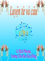 Mở rộng vốn từ :Đồ chơi-trò chơi