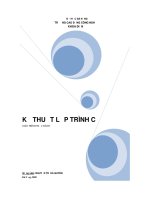 Giáo trình thực hành kỹ thuật lập trình c