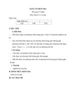 Đề kiểm tra đại số 11 chương 1, có ma trận + đáp án