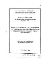 Nghiên cứu xử lý quặng cát kết khu vực pà lừa với quy 2 tấn quặng mẻ để thu hồi sản phẩm Urani kỹ thuật