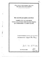 Nghiên cứu các giải pháp nâng cao an toàn cho tàu bay trong quá trình phục vụ trên sân đỗ