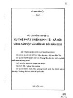 Xu thế phát triển kinh tế xã hội vùng dân tộc và miền núi đến năm 2020