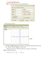 HƯỚNG DẪN VẼ ĐỒ THỊ GRAPH