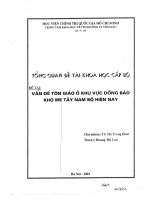 Vấn đề tôn giáo ở khu vực đồng bào khơ me Tây Nam Bộ hiện nay