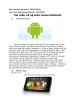 Tìm hiểu về hệ điều hành android