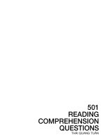 501 Câu Hỏi Về Đọc Hiểu Văn - Reading Comprehension