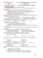 Đề thi chuyên Lý vào lớp 10_Bến Tre_2011-2012