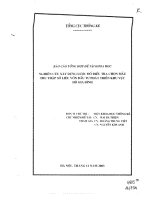 Nghiên cứu xây dựng lược đồ điều tra chọn mẫu thu thập số liệu vốn đầu tư phát triển khu vực hộ gia đình
