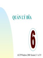 Hương dẫn QUẢN lÝ đĩa