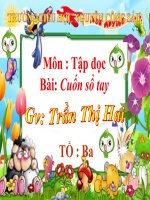 CUỐN SỔ TAY